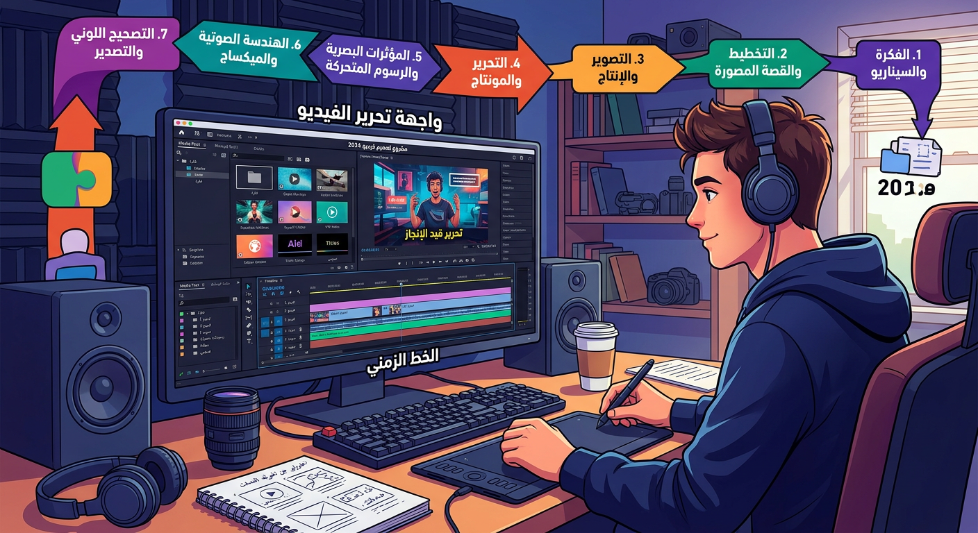 تصميم فيديوهات طويله